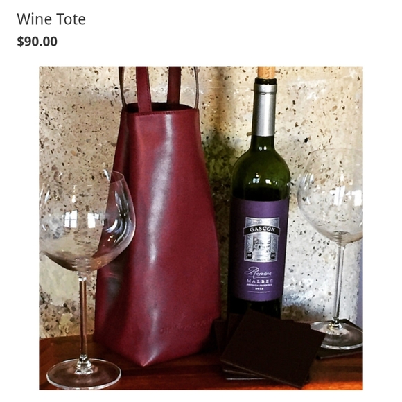 Gia Rodriguez Leather Wine tote. LIKE NEW 🍷 - Picture 5 of 5